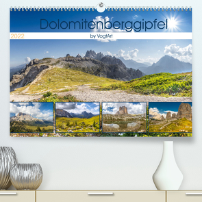 Dolomitenberggipfel (Premium, hochwertiger DIN A2 Wandkalender 2022, Kunstdruck in Hochglanz) von VogtArt