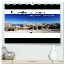 Dolomitenpanorama Gipfelglück und Sehnsuchtsort (hochwertiger Premium Wandkalender 2024 DIN A2 quer), Kunstdruck in Hochglanz von Weber,  Götz