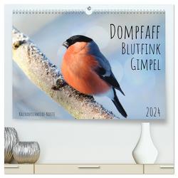 Dompfaff, Blutfink, Gimpel (hochwertiger Premium Wandkalender 2024 DIN A2 quer), Kunstdruck in Hochglanz von Löwer,  Sabine