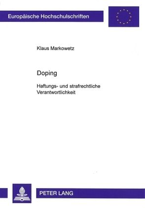 Doping von Markowetz,  Klaus