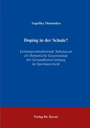 Doping in der Schule? von Thönneßen,  Angelika