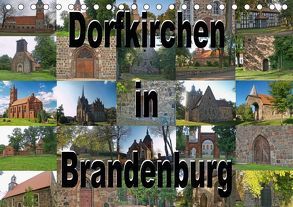 Dorfkirchen in Brandenburg (Tischkalender 2019 DIN A5 quer) von Morgenroth (petmo),  Peter