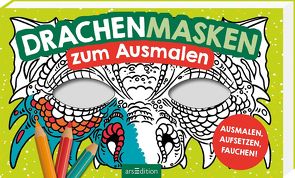 Drachen-Masken zum Ausmalen von Glatzel-Poch,  Helge