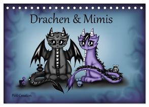 Drachen & Mimis (Tischkalender 2024 DIN A5 quer), CALVENDO Monatskalender von Creation / Petra Haberhauer,  Pezi