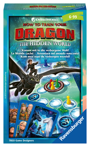 Das Ravensburger Mitbringspiel „Kommt mit in die verborgene Welt“ zum neuen Kinofilm: Drachenzähmen leicht gemacht 3 – Die geheime Welt von TREO Game Designers