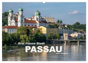 Drei Flüsse Stadt Passau (Wandkalender 2024 DIN A2 quer), CALVENDO Monatskalender von Schickert,  Peter