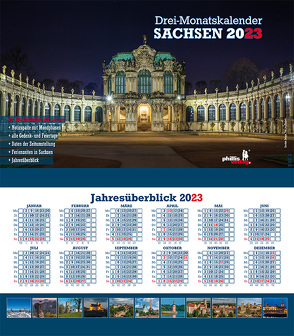 Drei-Monatskalender Sachsen 2023 von Neubert,  Jörg