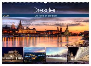 Dresden Die Perle an der Elbe (Wandkalender 2024 DIN A2 quer), CALVENDO Monatskalender von Gierok,  Steffen