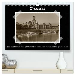 Dresden – Ein Kalender mit Fotografien wie aus einem alten Fotoalbum (hochwertiger Premium Wandkalender 2024 DIN A2 quer), Kunstdruck in Hochglanz von Kirsch,  Gunter