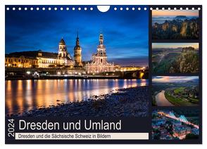 Dresden und Umland (Wandkalender 2024 DIN A4 quer), CALVENDO Monatskalender von R. Lima,  Eva