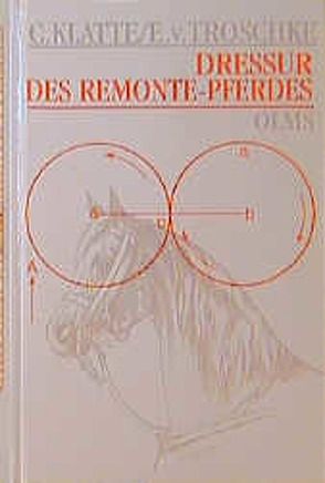 Dressur des Remontepferdes von Klatte,  C, Troschke,  E von