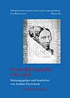 Droste-Bibliographie von Grywatsch,  Jochen