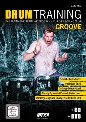 Drum Training Groove + CD + DVD von Klee,  Martin