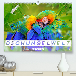 Dschungelwelt – Artwork (Premium, hochwertiger DIN A2 Wandkalender 2023, Kunstdruck in Hochglanz) von Brunner-Klaus,  Liselotte