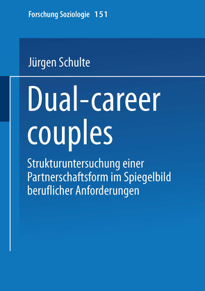 Dual-career couples von Schulte,  Jürgen