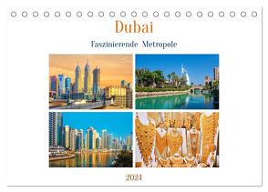 Dubai – Faszinierende Metropole (Tischkalender 2024 DIN A5 quer), CALVENDO Monatskalender von Schwarze,  Nina