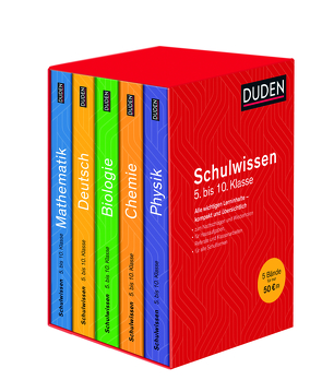 Duden Schulwissen 5. bis 10. Klasse 5 Bände von Langermann,  Detlef, Meyer,  Lothar, Pews-Hocke,  Christa, Puhlfürst,  Claudia, Rolles,  Günther, Thietz,  Kirsten