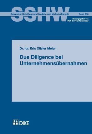 Due Diligence bei Unternehmensübernahmen von Meier,  Eric