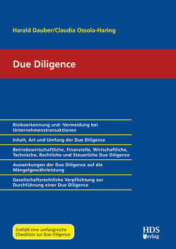 Due Diligence von Dauber,  Harald, Ossola-Haring,  Claudia