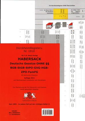 DürckheimRegister® HABERSACK OHNE §§ von Dürckheim,  Constantin