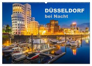 Düsseldorf bei Nacht (Wandkalender 2024 DIN A2 quer), CALVENDO Monatskalender von Abel,  Roland