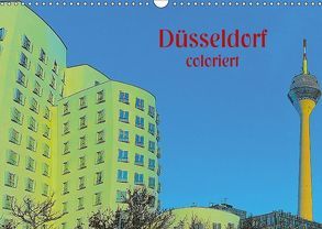 Düsseldorf coloriert (Wandkalender 2018 DIN A3 quer) von Koch,  Hermann