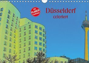 Düsseldorf coloriert (Wandkalender 2018 DIN A4 quer) von Koch,  Hermann