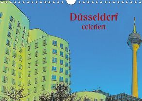 Düsseldorf coloriert (Wandkalender 2019 DIN A4 quer) von Koch,  Hermann