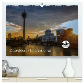 Düsseldorf – Impressionen (hochwertiger Premium Wandkalender 2024 DIN A2 quer), Kunstdruck in Hochglanz von Fahrenbach,  Michael