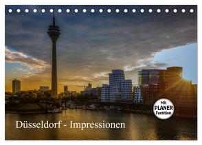 Düsseldorf – Impressionen (Tischkalender 2024 DIN A5 quer), CALVENDO Monatskalender von Fahrenbach,  Michael