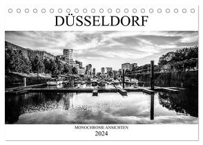 DÜSSELDORF MONOCHROME ANSICHTEN (Tischkalender 2024 DIN A5 quer), CALVENDO Monatskalender von Jaster,  Michael