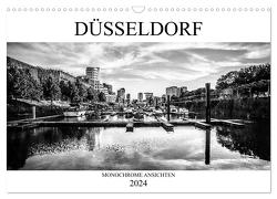 DÜSSELDORF MONOCHROME ANSICHTEN (Wandkalender 2024 DIN A3 quer), CALVENDO Monatskalender von Jaster,  Michael