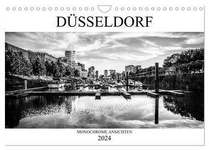 DÜSSELDORF MONOCHROME ANSICHTEN (Wandkalender 2024 DIN A4 quer), CALVENDO Monatskalender von Jaster,  Michael