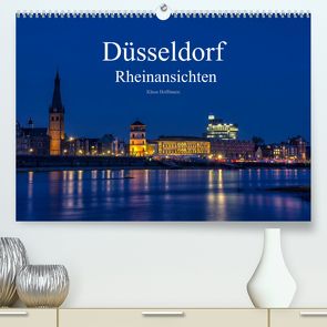 Düsseldorf – Rheinansichten (Premium, hochwertiger DIN A2 Wandkalender 2023, Kunstdruck in Hochglanz) von Hoffmann,  Klaus