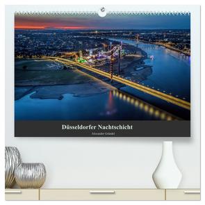 Düsseldorfer Nachtschicht (hochwertiger Premium Wandkalender 2024 DIN A2 quer), Kunstdruck in Hochglanz von Gründel,  Alexander