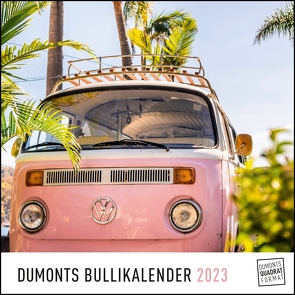 DUMONTS Bulli-Kalender 2023 – Bildkalender 24 x 24 cm – Technikkalender – Oldtimer – Retro – Wandkalender – das Kult-Fahrzeug der 50er Jahre