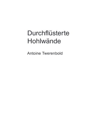 Durchflüsterte Hohlwände von Twerenbold,  Antoine