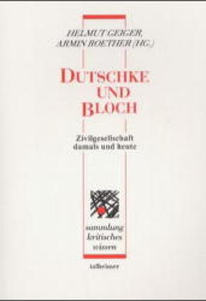 Dutschke und Bloch von Chaussy,  Ulrich, Dutschke,  Helmut, Geiger,  Helmut, Kentler,  Helmut, Miermeister,  Jürgen, Nevermann,  Knut, Ohnesorg,  Peter, Rabehl,  Bernd, Reblin,  Klaus, Roether,  Armin, Schröter,  Welf