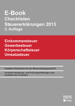 E-Book Checklisten Steuererklärungen 2013 von Arndt,  Thomas, Lähn,  Annette, Perbey,  Uwe