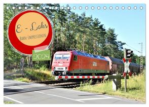 E-Loks – Bahn-Impressionen (Tischkalender 2024 DIN A5 quer), CALVENDO Monatskalender von Klünder,  Günther