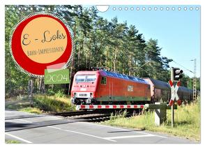 E-Loks – Bahn-Impressionen (Wandkalender 2024 DIN A4 quer), CALVENDO Monatskalender von Klünder,  Günther