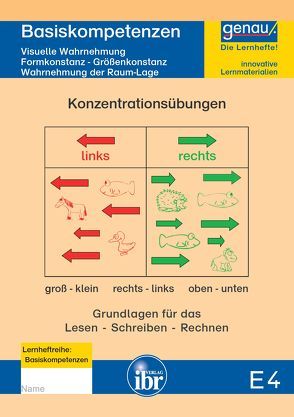 E4 – Basiskompetenzen & Konzentrationsübungen von Henkel,  Cornelia