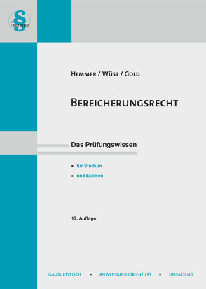 eBook Bereicherungsrecht von d´Alquen,  Clemens, Gold,  Ingo, Hemmer,  Karl-Edmund, Wüst,  Achim