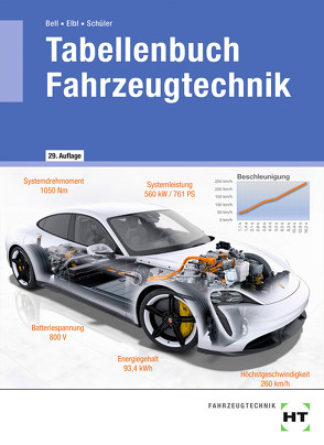 eBook inside: Buch und eBook Tabellenbuch Fahrzeugtechnik von Bell,  Marco, Elbl,  Helmut, Schüler,  Wilhelm