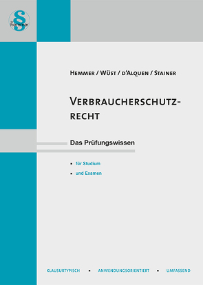 eBook Verbraucherschutzrecht von d´Alquen,  Clemens, Hemmer,  Karl-Edmund, Stainer,  Peter, Wüst,  Achim