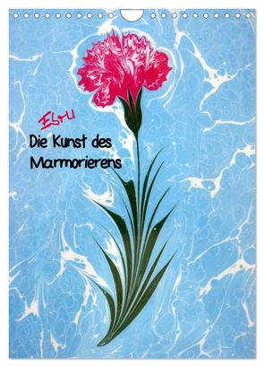 Ebru – Marmorieren auf Wasser (Wandkalender 2024 DIN A4 hoch), CALVENDO Monatskalender von Oezel,  Ebru