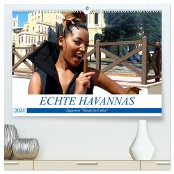 Echte Havannas – Zigarren „Made in Cuba“ (hochwertiger Premium Wandkalender 2024 DIN A2 quer), Kunstdruck in Hochglanz von von Loewis of Menar,  Henning