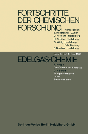 Edelgas-Chemie von Bünau,  R. Hoppe G. V.