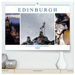 EDINBURGH. Glanzlichter aus Stadt und Region. (hochwertiger Premium Wandkalender 2024 DIN A2 quer), Kunstdruck in Hochglanz von Creutzburg,  Jürgen