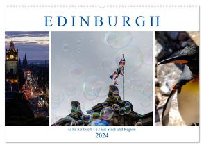 EDINBURGH. Glanzlichter aus Stadt und Region. (Wandkalender 2024 DIN A2 quer), CALVENDO Monatskalender von Creutzburg,  Jürgen